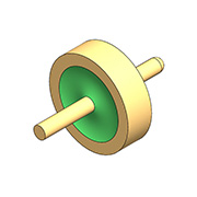 50Ω karakteristik empedans - tek çekirdekli düz yuvarlak uç